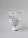 Fly Cap Apple. Stoneware bowl, glaze/porcelain, decals. 2022. 23 × 19 × 21cm. 1200 CHF